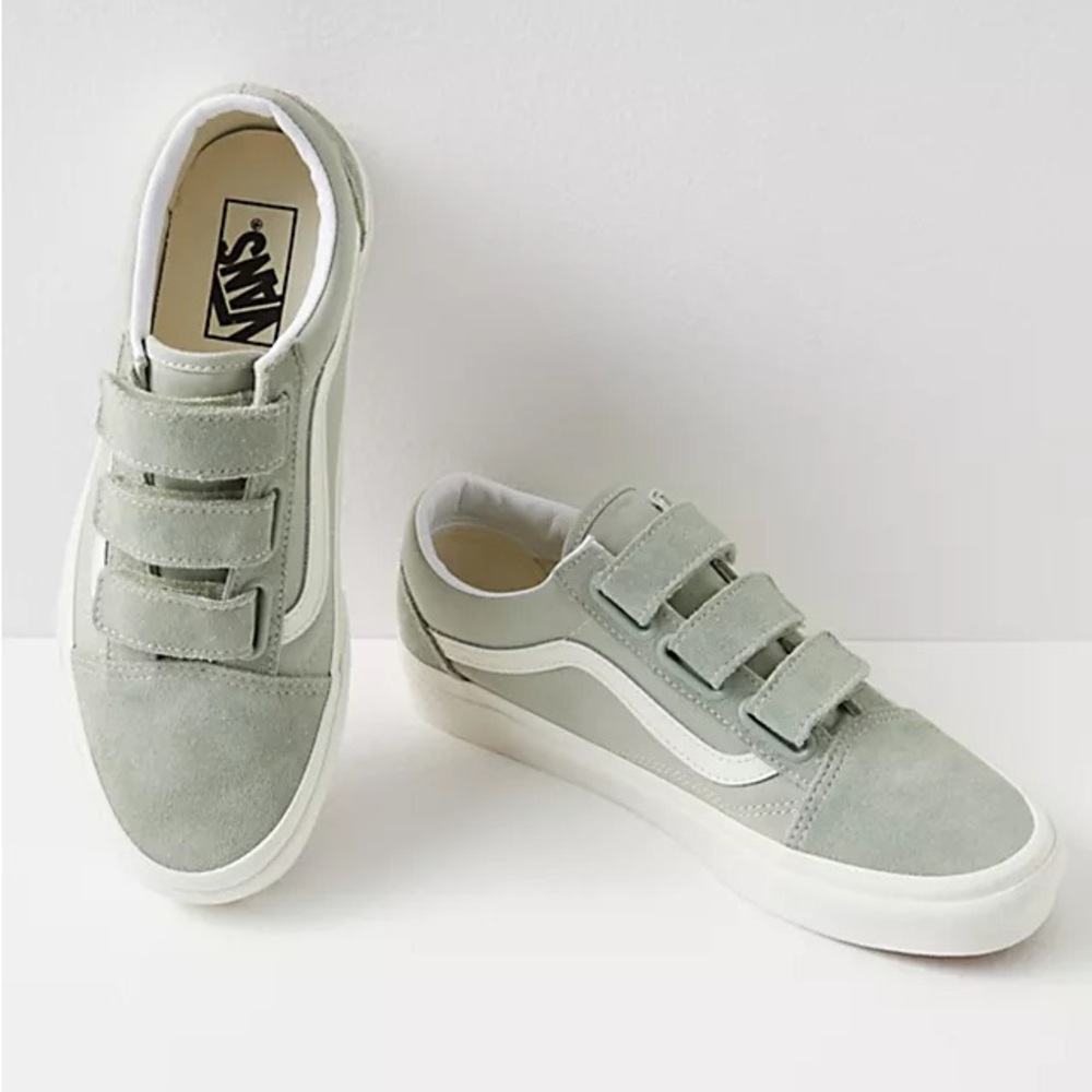 Vans Old Skool Sage Green Suede Sneakers